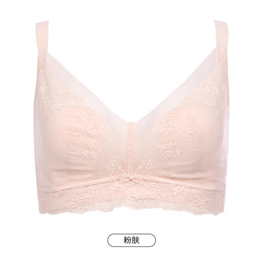 都市丽人完美包容大罩杯内衣女蕾丝文胸C杯适穿3/4杯超薄款速干软钢圈四排扣LB43J1 商品图12