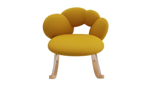 尖叫设计 糖葫芦摇椅北欧现代简约家用设计师款休闲椅ins靠背椅子 商品图1