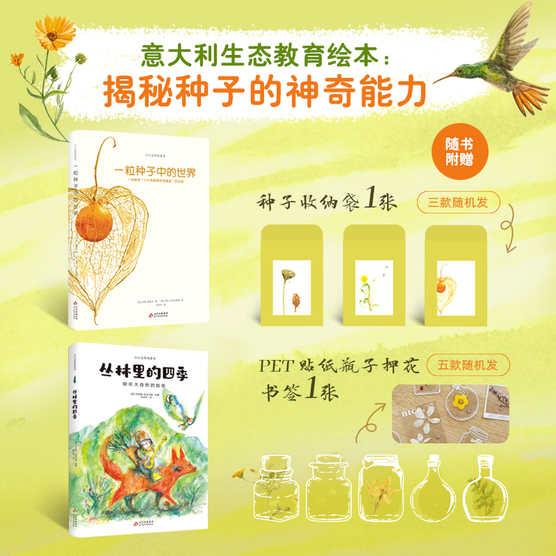 自然科普类绘本：丛林里的四季+一粒种子中的世界