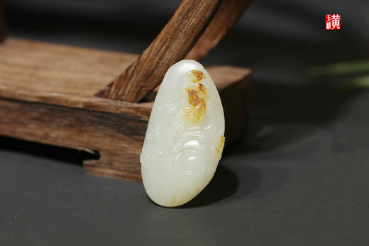 和田羊脂白玉籽料【喜上枝头】 配精美挂绳 赠证书:SM2308120244 商品图3