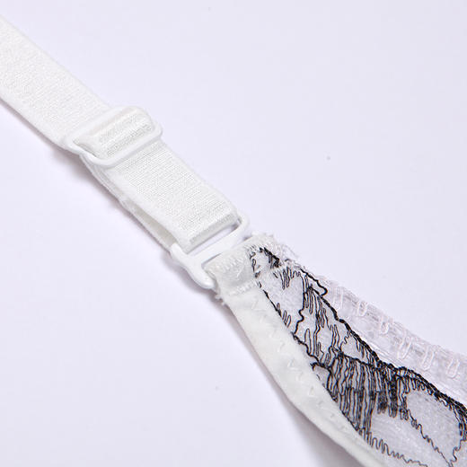 都市丽人聚拢升杯内衣女蕾丝文胸B杯适穿3/4杯超薄款速干常规内衣软钢圈三排扣YB42A7 商品图10