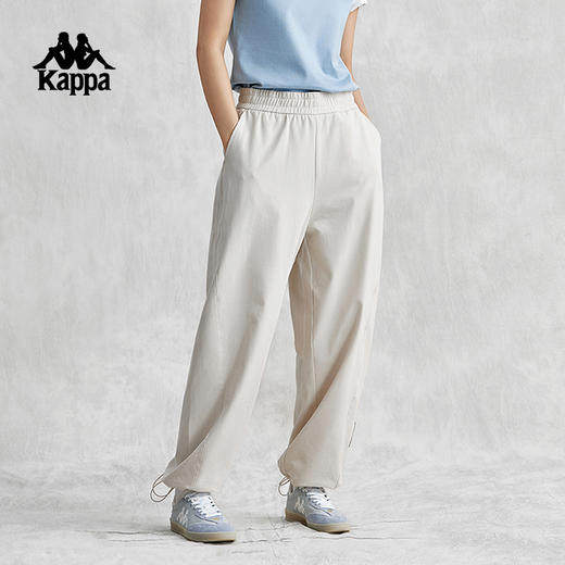 Kappa卡帕休闲裤2024新款女运动气球裤织唛长裤小脚卫裤K0E42AK80 商品图3