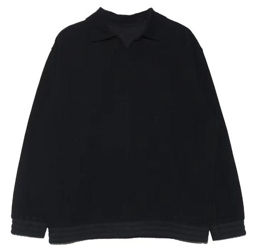 2416810翻领纯色潮牌卫衣春秋长袖时尚百搭宽松套头秋季男女同款 商品图1