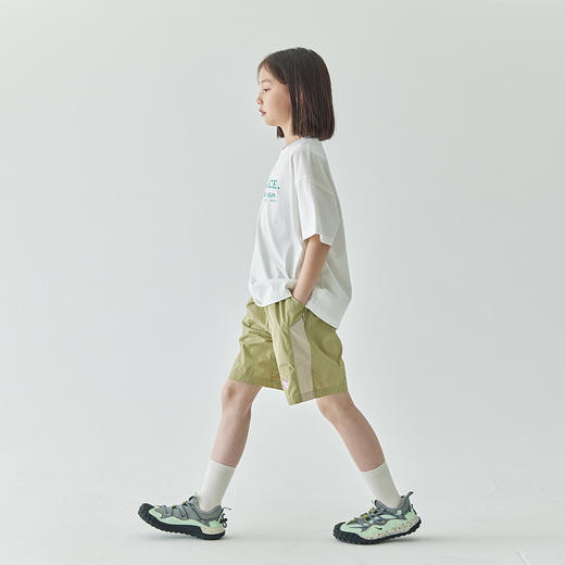 棵初24新款夏季儿童轻量运动机能短裤简约拼色亲子户外休闲五分裤 商品图4