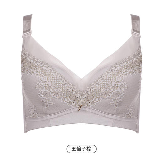 都市丽人美体纤塑强塑调整型内衣女蕾丝塑身B杯3/4杯超薄文胸记忆钢圈四排扣LJ43B7 商品图11