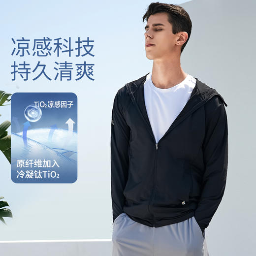 素湃Supield全波段高倍数防蚊防晒衣F306B（静谧黑XL、2XL、3XL、预售，下单7天内发货） 商品图5