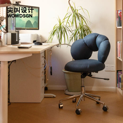 尖叫设计糖葫芦电脑椅家用靠背椅人体工学办公椅化妆椅子卧室书房 商品图3
