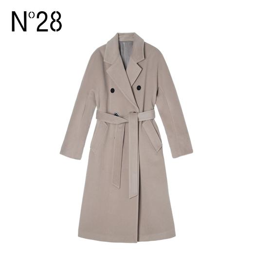 【破价】N°28 传承系列4.0匠心手缝山羊绒长款大衣高级气质外套8251D806 商品图4