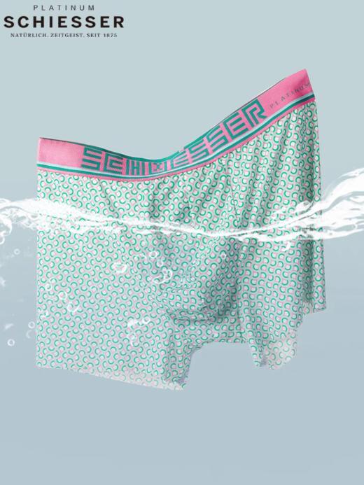 【超值无痕冰丝】SCHIESSER德国舒雅高端铂雅男士内裤2024春夏新款铂雅冰丝速干平角裤一片式无痕超薄底裤95/23023T 商品图0