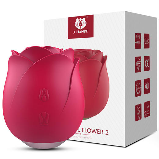 斯汉德玫瑰花跳蛋女用花心拍打器具阴蒂按摩器 商品图4