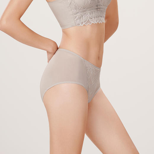 都市丽人美体纤塑中塑塑身配套内裤女蕾丝+双拉塑身无塑身平角配套内裤LP49A6 商品图2