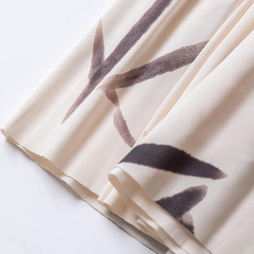 【现货】“墨竹”新中式竹叶复古褶皱半身裙 商品图2