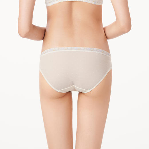 都市丽人薄透丝滑内裤女蕾丝+网布女士内裤三角内裤LP42C7 商品图3