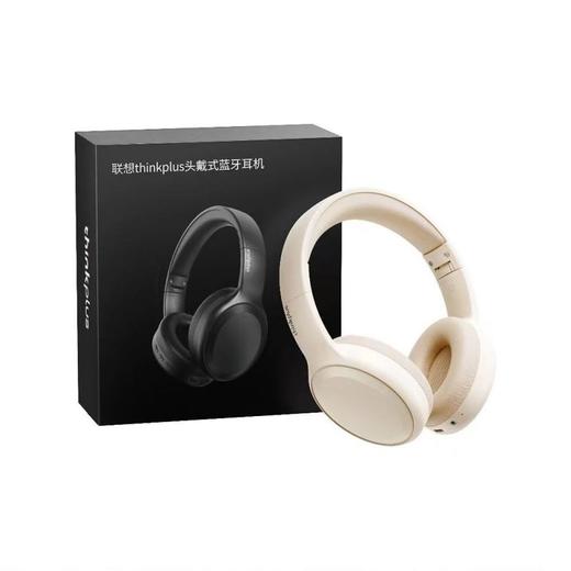 联想 thinkplus头戴式蓝牙耳机TH30 米白色 商品图6