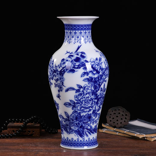 【青花荷花釉里红】1个/份 图案自选 高约36cm（景德镇发货） 商品图2