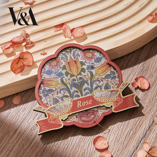 V&A博物馆威廉莫里斯系列玫瑰 沃尔特克兰系列凤头鹦鹉和石榴 冰箱贴 商品图0