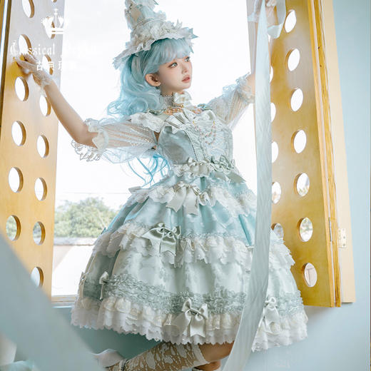 【再贩，全款预售】安东尼蛋糕日常OP 绿人鱼/紫人鱼 古典玩偶 Lolita 商品图3