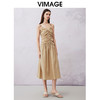 VIMAGE纬漫纪夏季新款V领显瘦洋气吊带连衣裙V2107718 商品缩略图1