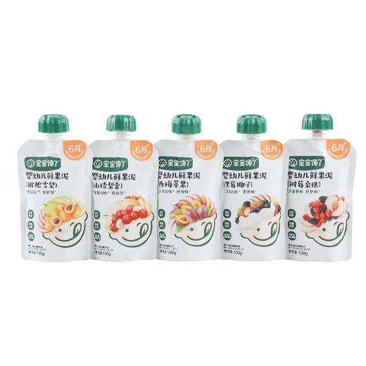 宝宝馋了果泥100g*5袋/组 商品图0