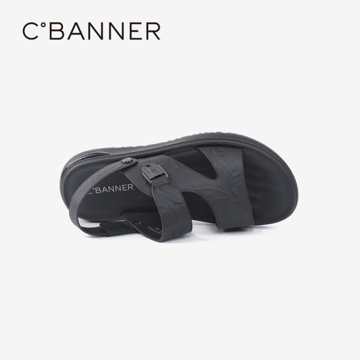 千百度男士沙滩户外凉鞋年夏季商场同款真皮拖鞋休闲凉鞋A24312607 商品图2