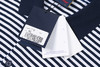 鲨鱼 简约刺绣小方标 条纹纯棉短袖POLO衫 PSS160 商品缩略图4