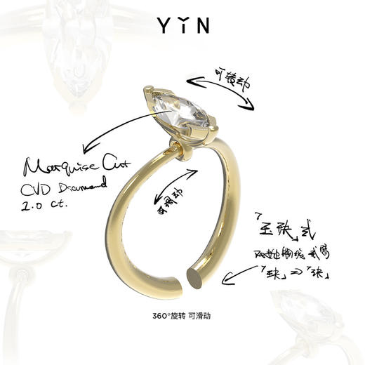 「熠」ReSingle®️重生系列培育钻石定制戒指 商品图2