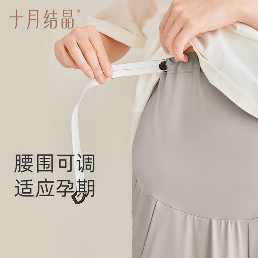 孕妇裤子春夏款外穿休闲冰丝高腰阔腿裤直筒长裤大码 商品图6