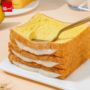 泓一坚果厚切吐司面包 学生早餐面包核桃仁零食品代餐饱腹下午茶620g 商品图1