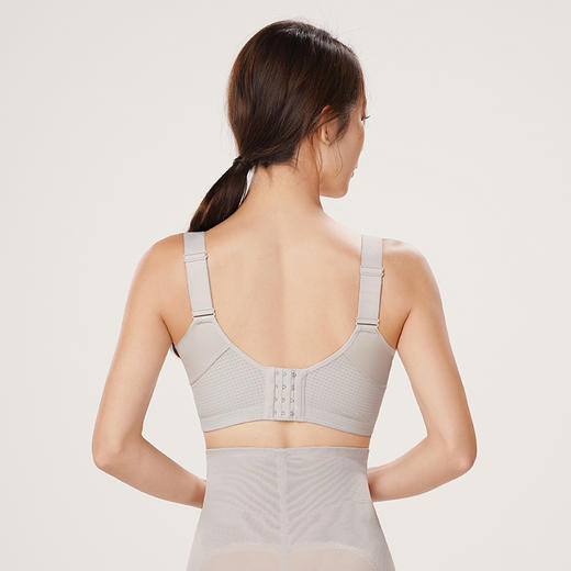 都市丽人美体纤塑中塑调整型内衣女蕾丝塑身B杯3/4杯薄款文胸软钢圈四排扣LJ42A6 商品图3