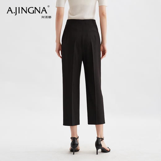 【特价不退换】阿菁娜经典常备职业通勤九分锥形西裤F29C210006 商品图4