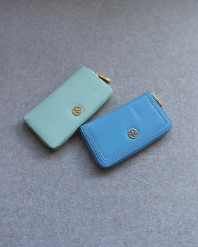 简单粗暴的 第四波 哈！Tory 细纹牛皮 长款 钱包 两款入