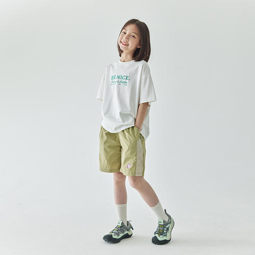 棵初新款夏季儿童轻量运动机能短裤简约拼色亲子户外休闲五分裤 商品图3