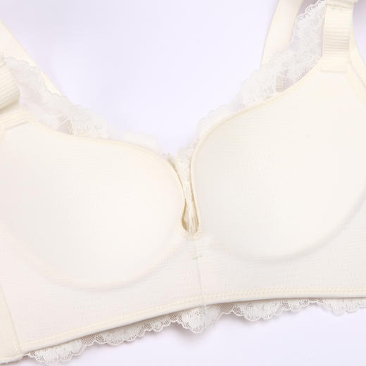 都市丽人舒软挺塑轻塑调整型内衣女蕾丝塑身BC杯3/4杯薄款文胸无钢圈四排扣LJ42A8 商品图8