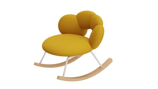 尖叫设计 糖葫芦摇椅北欧现代简约家用设计师款休闲椅ins靠背椅子 商品图0