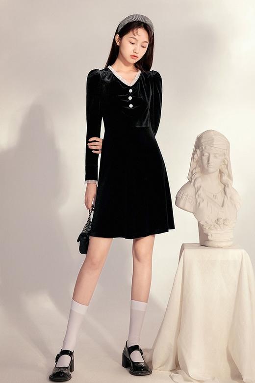 LED'IN 法式优雅复古连衣裙 10212 商品图0