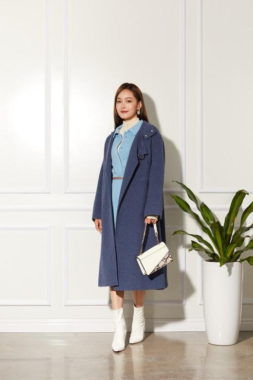 LILY 宽松廓形感腰带衬衫式连衣裙 10452 商品图4