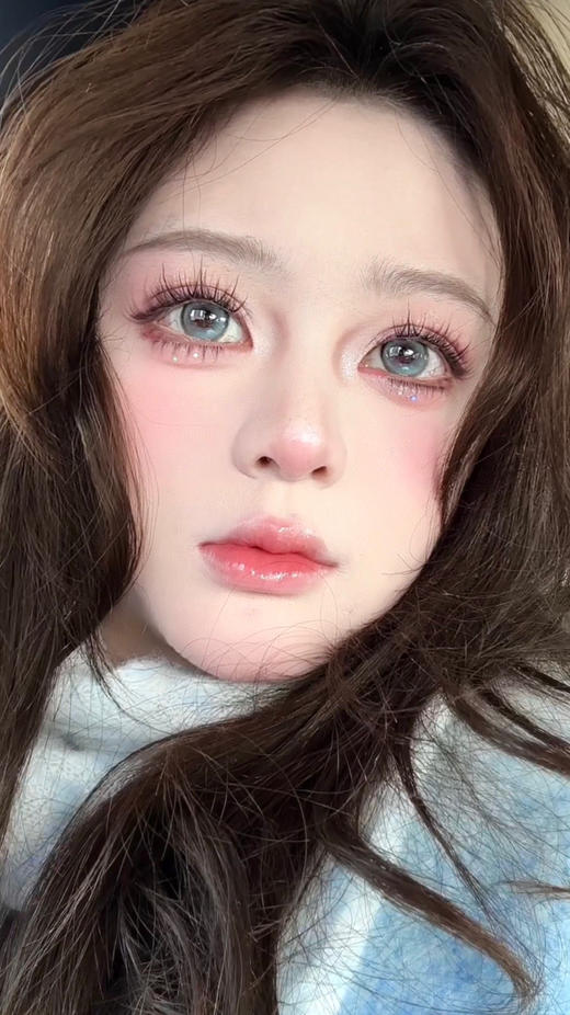 【中直径】PUFF GIRL-许愿池绿14.2mm【年抛0-800度 含525/575】 商品图3