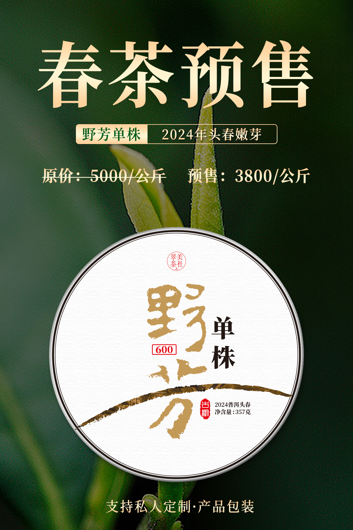 2024【野芳单株】野放古树茶，特别的普洱“妖”气！