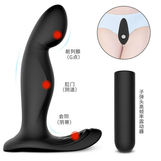 斯汉德s113宙斯男用前列腺按摩器男女共用震动肛塞后庭玩具 商品图2
