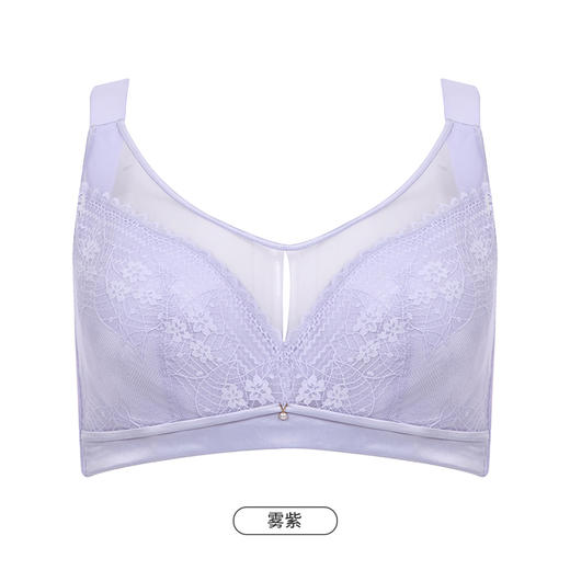 都市丽人完美包容大罩杯内衣女蕾丝文胸CDE杯适穿3/4杯超薄款速干软钢圈四排扣YB43J6 商品图14