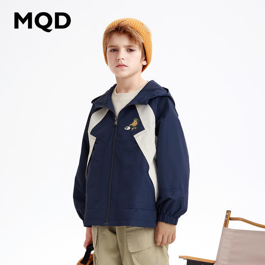 【MQD】童装男大童秋冬儿童学院风运动字母棒球服外套 商品图0