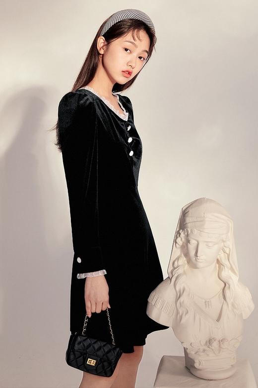 LED'IN 法式优雅复古连衣裙 10212 商品图1