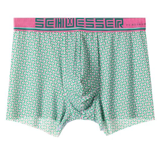 【超值无痕冰丝】SCHIESSER德国舒雅高端铂雅男士内裤2024春夏新款铂雅冰丝速干平角裤一片式无痕超薄底裤95/23023T 商品图5