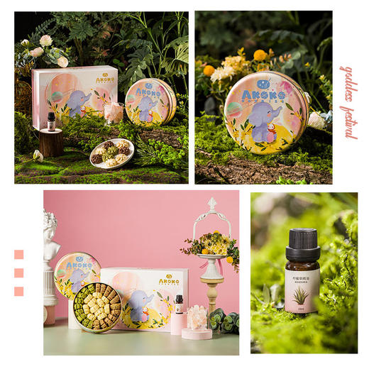 3盒 AKOKO 小花曲奇饼干 160g/盒A-5204 商品图7