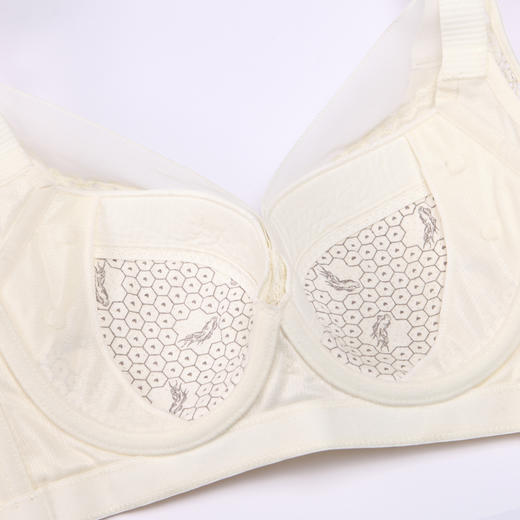 都市丽人美体纤塑强塑调整型内衣女蕾丝塑身B杯3/4杯超薄文胸记忆钢圈四排扣LJ43B7 商品图9