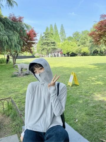 蕉下冰薄系列披肩防晒服（远山灰）-M号 商品图4