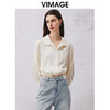 VIMAGE纬漫纪春季新款收腰显瘦女短衬衫V2109709 商品缩略图2