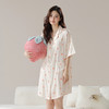 【凉感丝滑冰雪丝】自然醒夏日清晨冰雪丝情侣睡衣夏季薄款仿真丝绸短袖男女可外穿家居服JLM 商品缩略图9