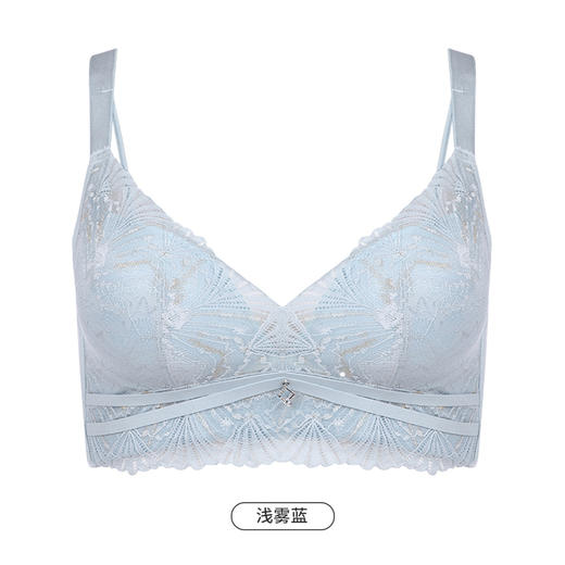 都市丽人美体纤塑柔型杯中塑塑身内衣女蕾丝AB杯适穿3/4杯中厚调整型文胸无钢圈四排扣LJ41C7 商品图10