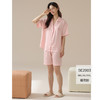 【凉感丝滑冰雪丝】自然醒爱琴海情侣睡衣夏季薄款短袖冰雪丝凉感套装女宽松休闲抗菌男士家居服开衫JLM 商品缩略图7